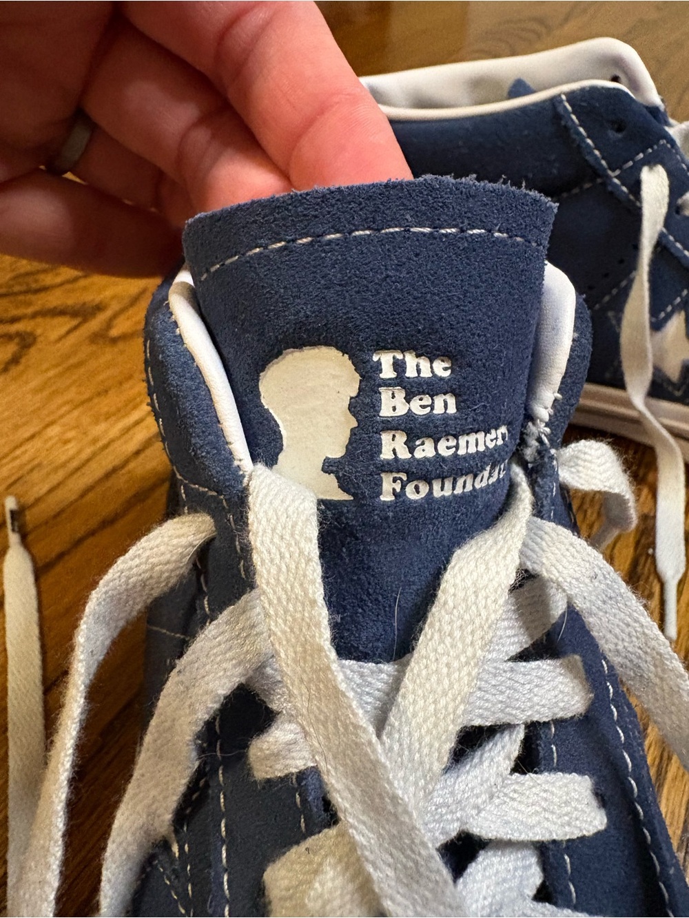 Navy High Top Converse - Picture 3 of 8